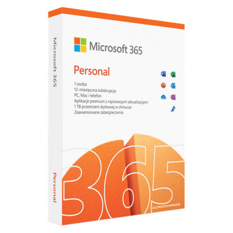 Microsoft Office 365 Personal Licencja Roczna 1 Stanowisko