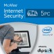 McAfee Internet Security 2017 5 PC licencja na rok