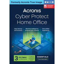 Acronis Cyber Protect Home Office Essentials 3 PC / 1 Rok